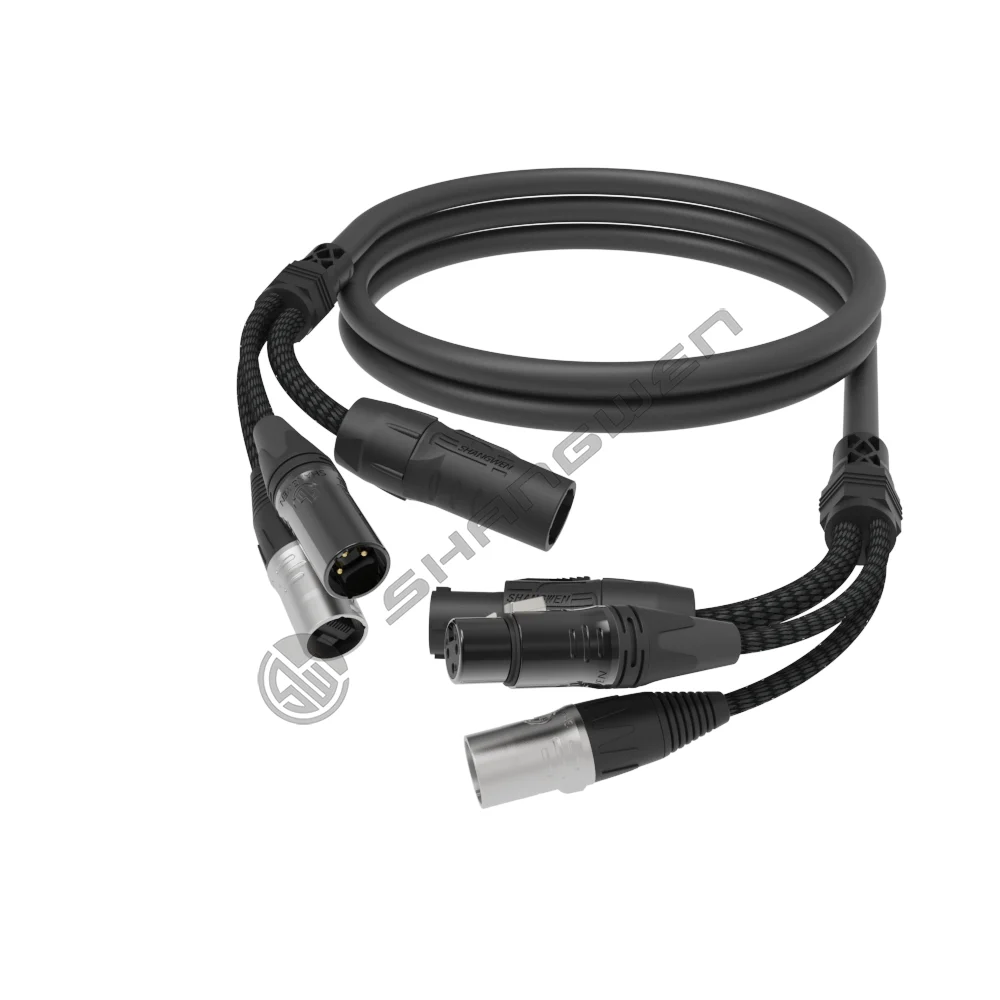 Power /XLR male+female Plug/RJ45-RJ45